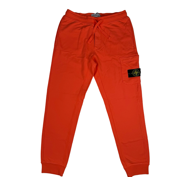 Stone Island 2022 Coral Cotton Jogging Bottoms - Medium (32")