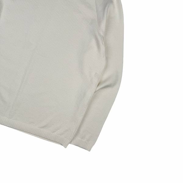 Stone Island 2026 Ivory Cotton Knit Crewneck Jumper - Medium