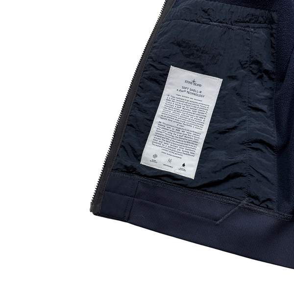 Stone Island 2022 Navy E-Dye Soft Shell Jacket - 3XL