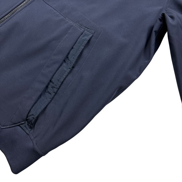Stone Island 2022 Navy E-Dye Soft Shell Jacket - 3XL