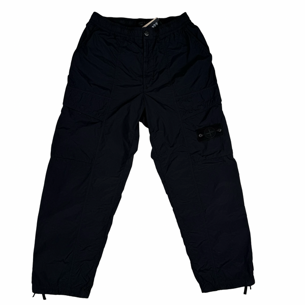 Stone Island Ghost Black Loose-Fit Cargo Pants-  Medium/Large/XL