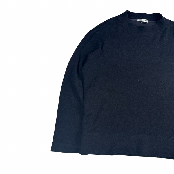 Stone Island 1998 Mock Neck Wool Jumper - XL