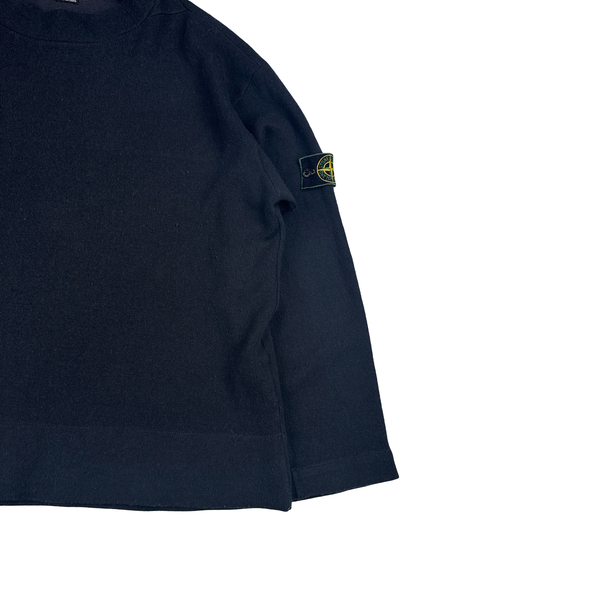 Stone Island 1998 Mock Neck Wool Jumper - XL