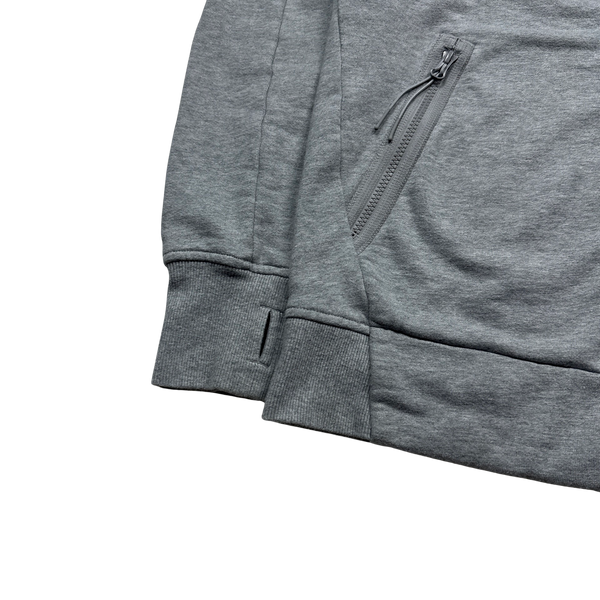 CP Company Light Grey Full Zip Goggle Hoodie - Medium