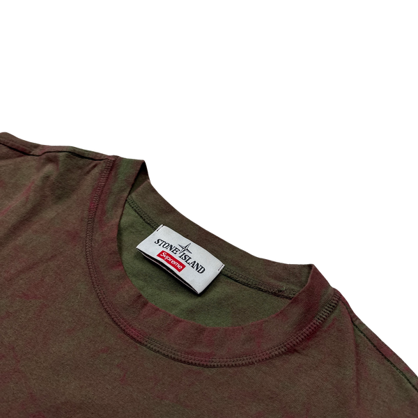 Stone Island Supreme 2019 Collaboration Dust Treatment Cotton T Shirt - XL
