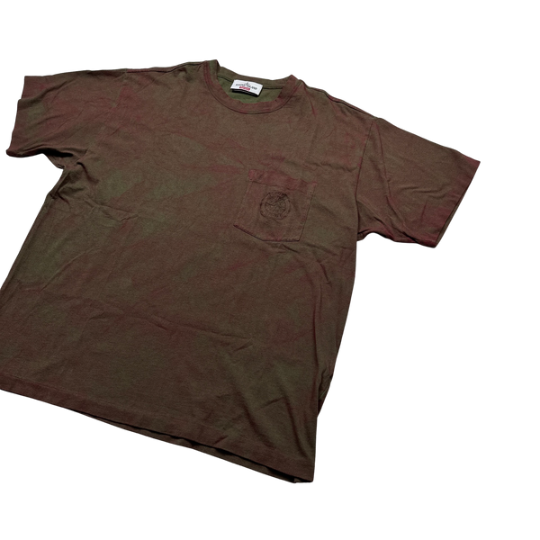 Stone Island Supreme 2019 Collaboration Dust Treatment Cotton T Shirt - XL