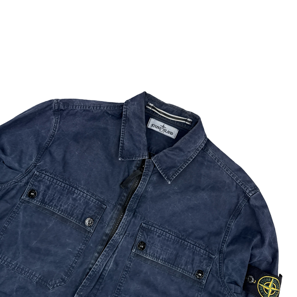 Stone Island 2013 Navy Multipocket Cotton Shirt - Medium