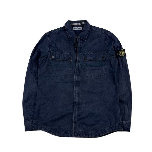 Stone Island 2013 Navy Multipocket Cotton Shirt - Medium