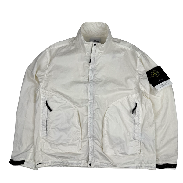 Stone Island 2025 Organic Nylon Panama TC Zipped Jacket - XL