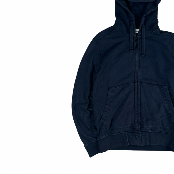 Stone Island 2018 Navy Pullover Cotton Hoodie - Large