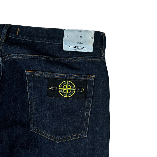 Stone Island 2013 Dark Blue Denim RE-T Fit Jeans - 38”