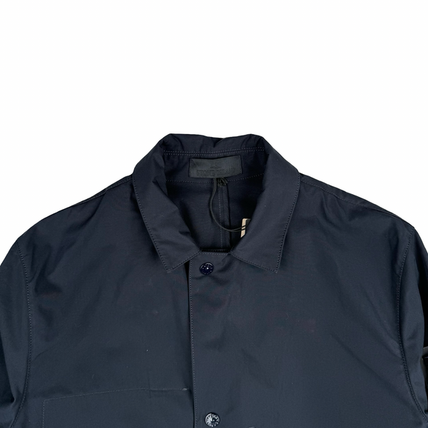 Stone Island Dark Navy Weatherproof Cotton Canvas Ghost Piece Jacket - Medium