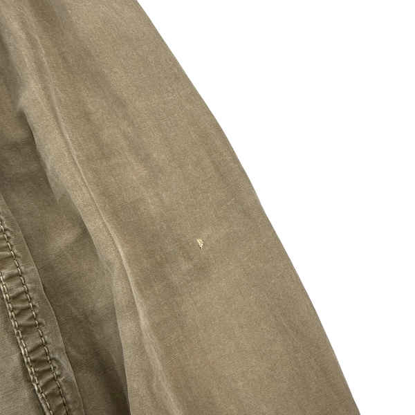 Stone Island 2018 Khaki Cotton Zipped Overshirt - Small