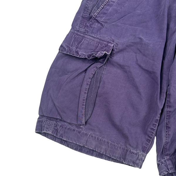Stone Island 2015 Faded Purple Cotton Cargo Shorts - 32"