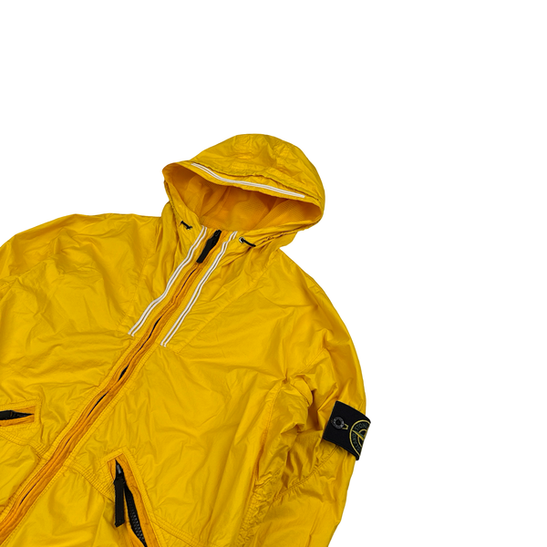 Stone Island 2011 Yellow Membrana TC Hooded Jacket - Medium