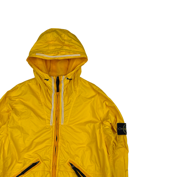 Stone Island 2011 Yellow Membrana TC Hooded Jacket - Medium