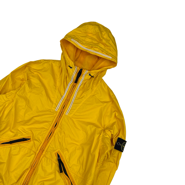 Stone Island 2011 Yellow Membrana TC Hooded Jacket - Medium