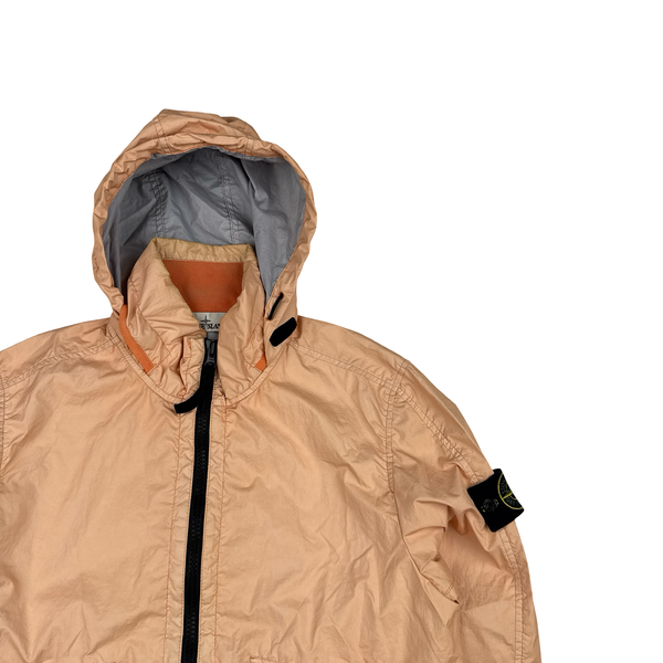 Stone Island 2018 Orange Membrana 3L TC Rain Jacket - Medium