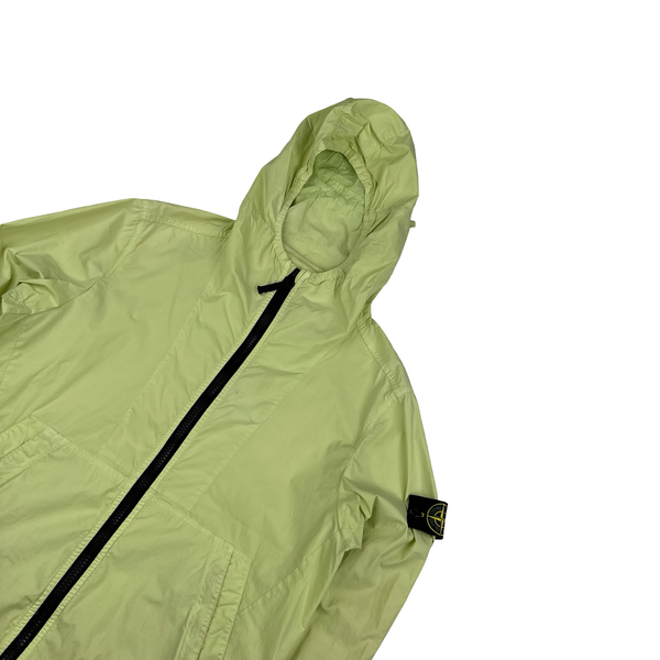 Stone Island 2017 Yellow Tela Paracadute Hooded Jacket - Large
