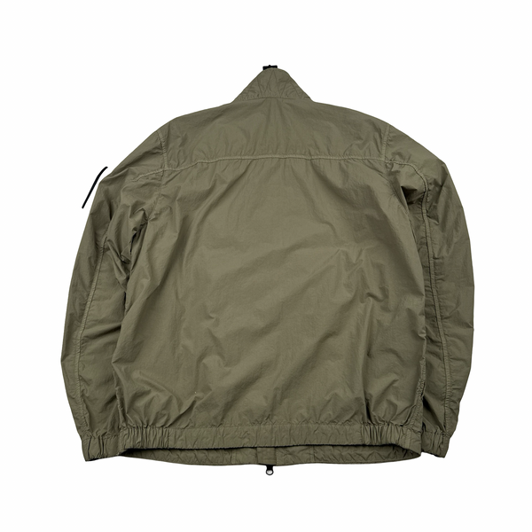 Stone Island 2026 Khaki Nylon Smerigliato-TC Bomber Jacket - Small