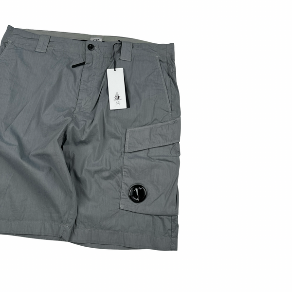 Cp Company Grey 50 Fili Stretch Cargo Shorts - XL
