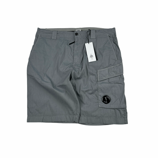 Cp Company Grey 50 Fili Stretch Cargo Shorts - XL