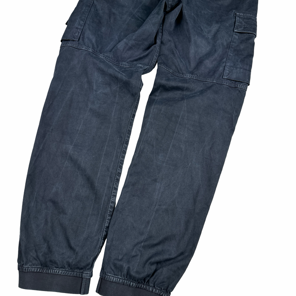 Stone Island 2024 Navy RE Fit Cargo Trousers - 30”