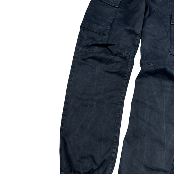Stone Island 2024 Navy RE Fit Cargo Trousers - 30”