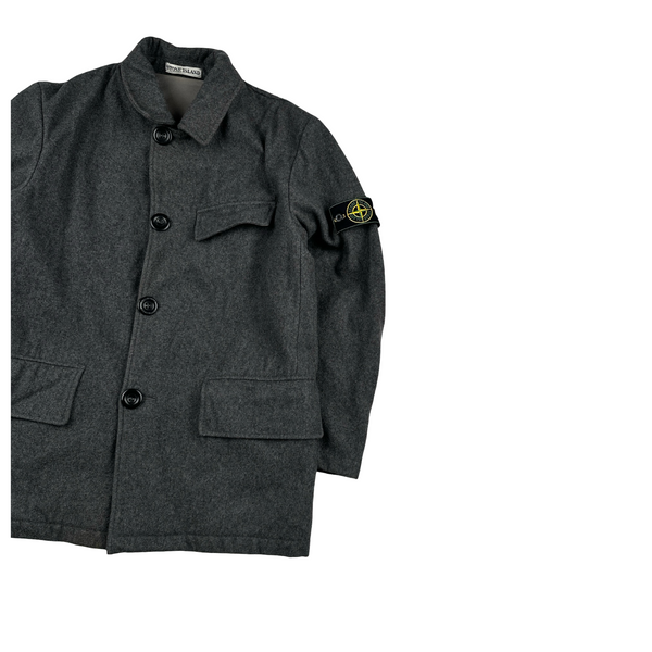 Stone Island Vintage 1998 Wool Blend Dutch Rope Field Jacket - Medium