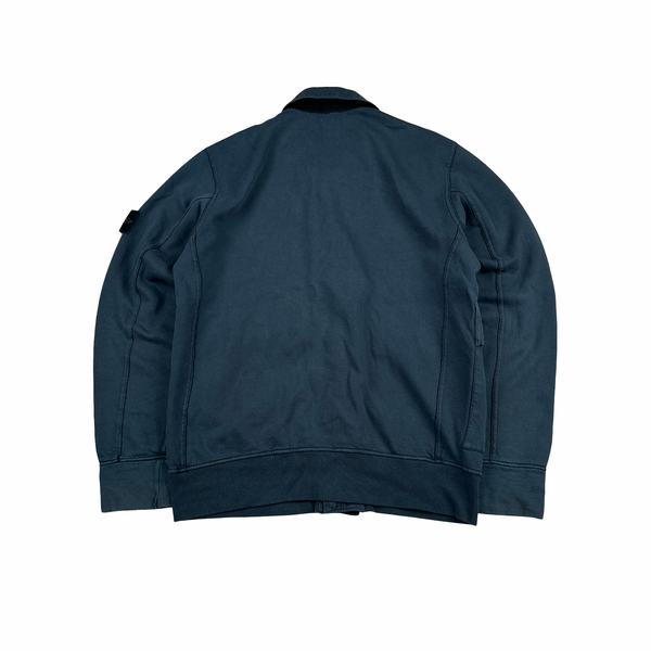 Stone Island 2006 Vintage Navy Cotton Buttoned Jacket - XL