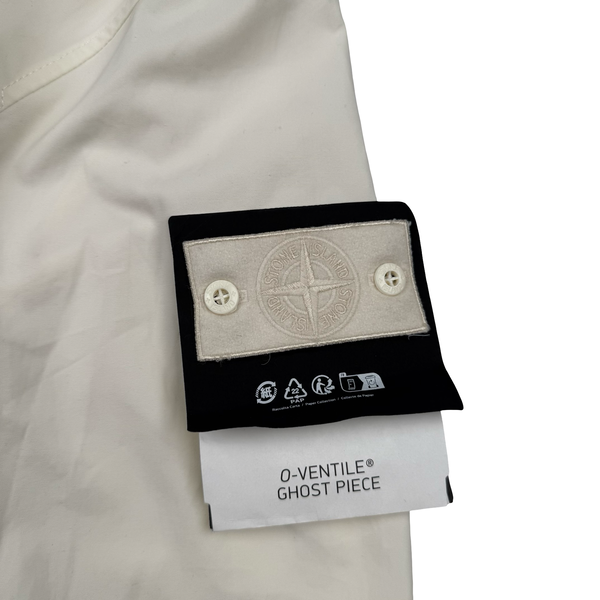 Stone Island 2024 Ivory O-Ventile Ghost Piece Overshirt - Small