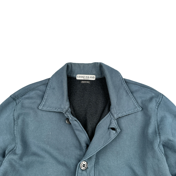 Stone Island 2006 Vintage Navy Cotton Buttoned Jacket - XL