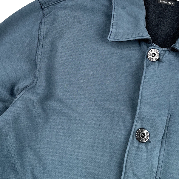 Stone Island 2006 Vintage Navy Cotton Buttoned Jacket - XL