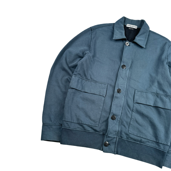 Stone Island 2006 Vintage Navy Cotton Buttoned Jacket - XL