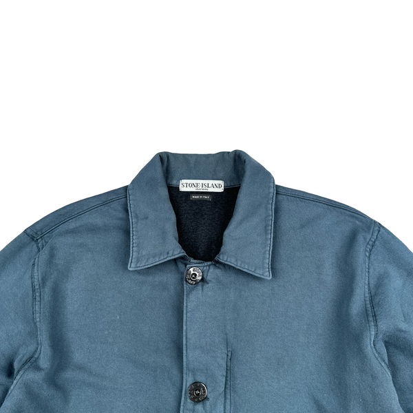 Stone Island 2006 Vintage Navy Cotton Buttoned Jacket - XL