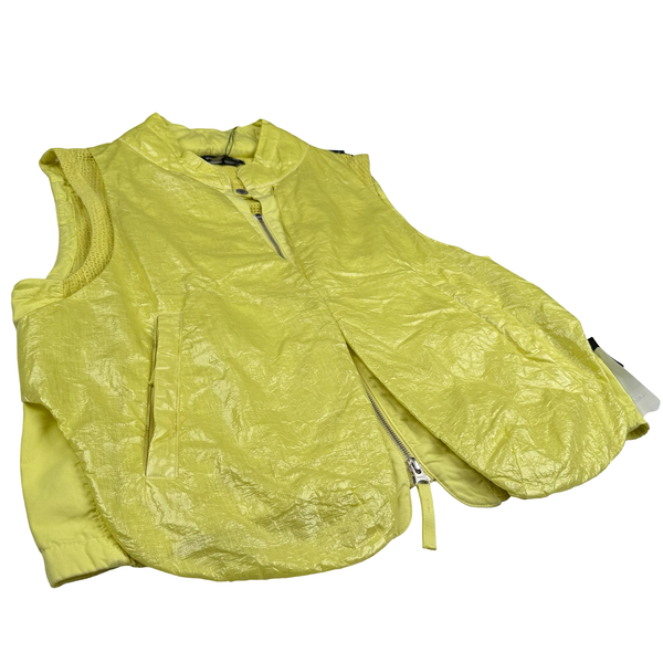 Stone Island 2022 Yellow Shadow Project Glass Linen Utility Vest - Medium - Large