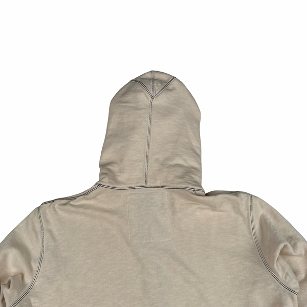Stone Island 2007 Denims Pale Peach/Beige Cotton Zip Hoodie- Large