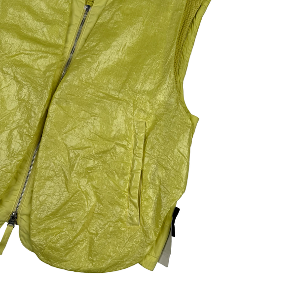 Stone Island 2022 Yellow Shadow Project Glass Linen Utility Vest - Medium - Large