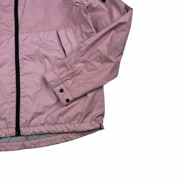 Stone Island Pink Membrana 3L TC Hooded Jacket - Small