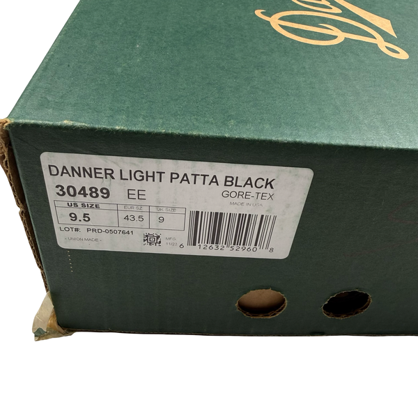 Danner x Patta Black Suede Light Walking Boots - UK 9