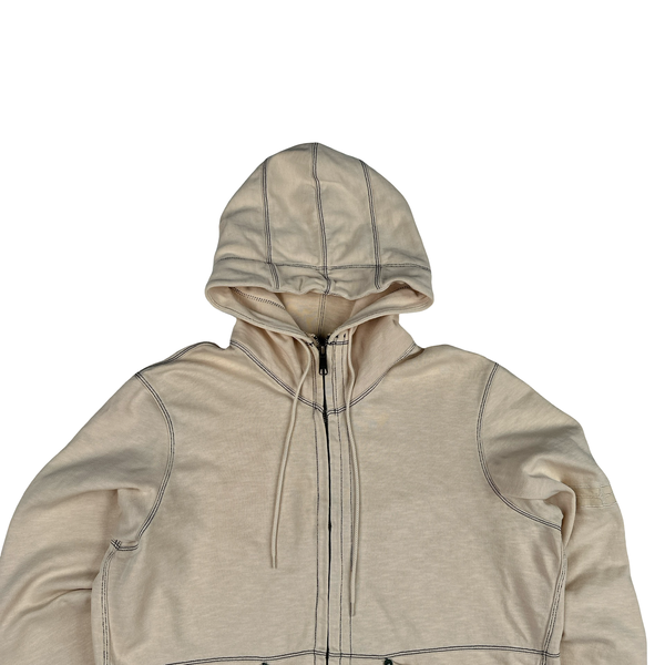 Stone Island 2007 Denims Pale Peach/Beige Cotton Zip Hoodie- Large