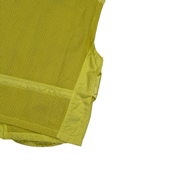 Stone Island 2022 Yellow Shadow Project Glass Linen Utility Vest - Medium - Large