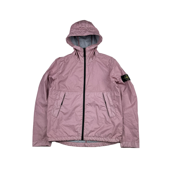 Stone Island Pink Membrana 3L TC Hooded Jacket - Small