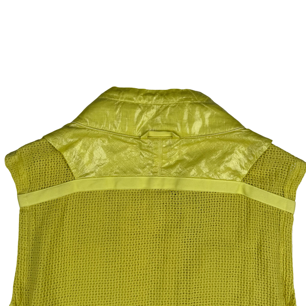 Stone Island 2022 Yellow Shadow Project Glass Linen Utility Vest - Medium - Large