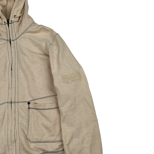 Stone Island 2007 Denims Pale Peach/Beige Cotton Zip Hoodie- Large
