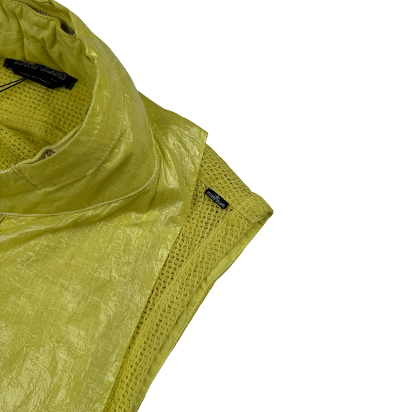Stone Island 2022 Yellow Shadow Project Glass Linen Utility Vest - Medium - Large