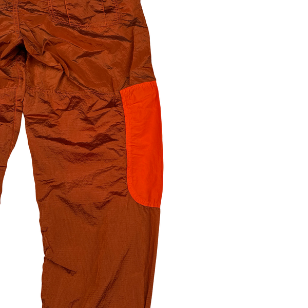 Stone Island 2020 Burnt Orange Nylon Metal Trousers - 34"