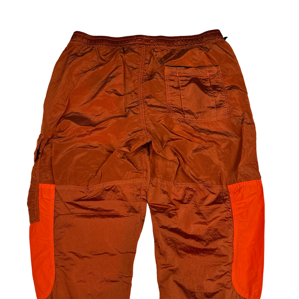 Stone Island 2020 Burnt Orange Nylon Metal Trousers - 34"