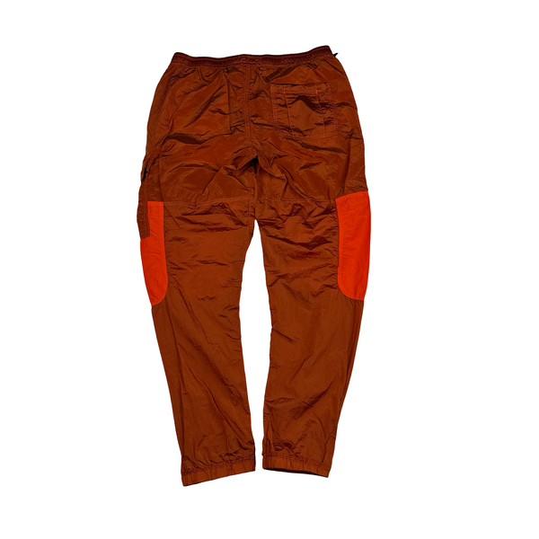 Stone Island 2020 Burnt Orange Nylon Metal Trousers - 34"