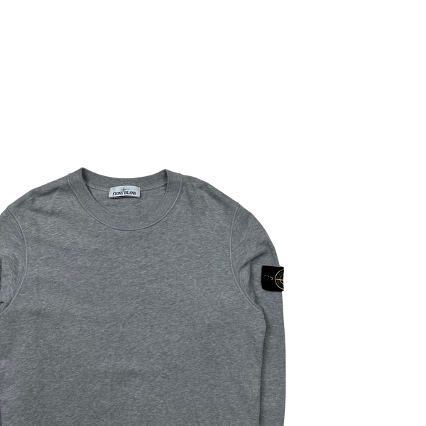 Stone Island 2021 Light Grey Crewneck Sweatshirt - Medium